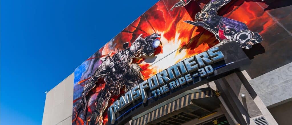 Entrada a la atracción de Transformers, una de las mejores atracciones de Universal Studios Hollywood