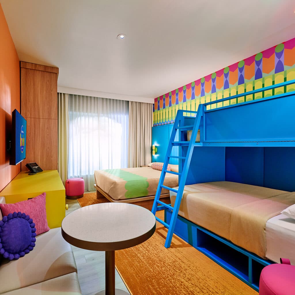 Así lucen las habitaciones del nuevo hotel de Universal Kids Resort